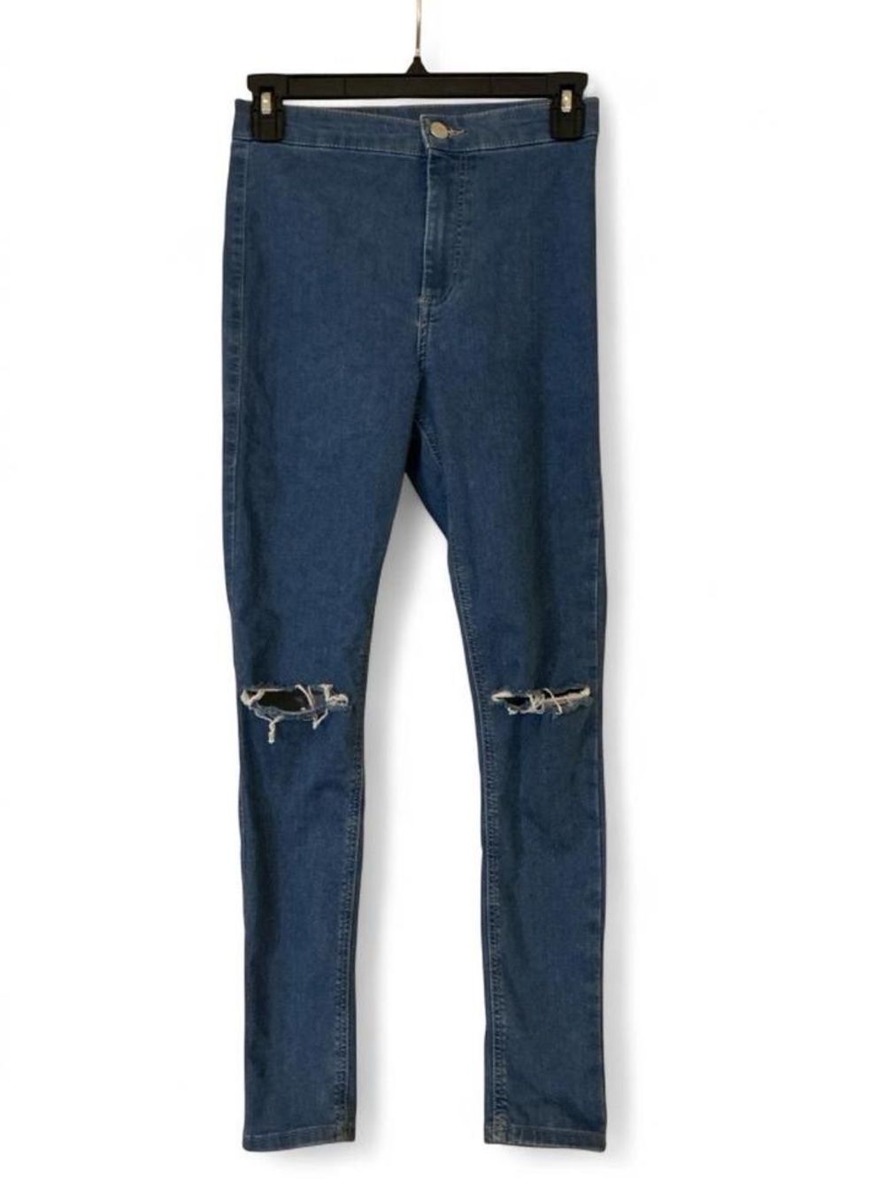 Topshop MOTO Joni High Rise Distressed Skinny Jeans W28 L28 Ripped Knee